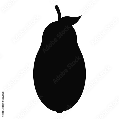 pear on white