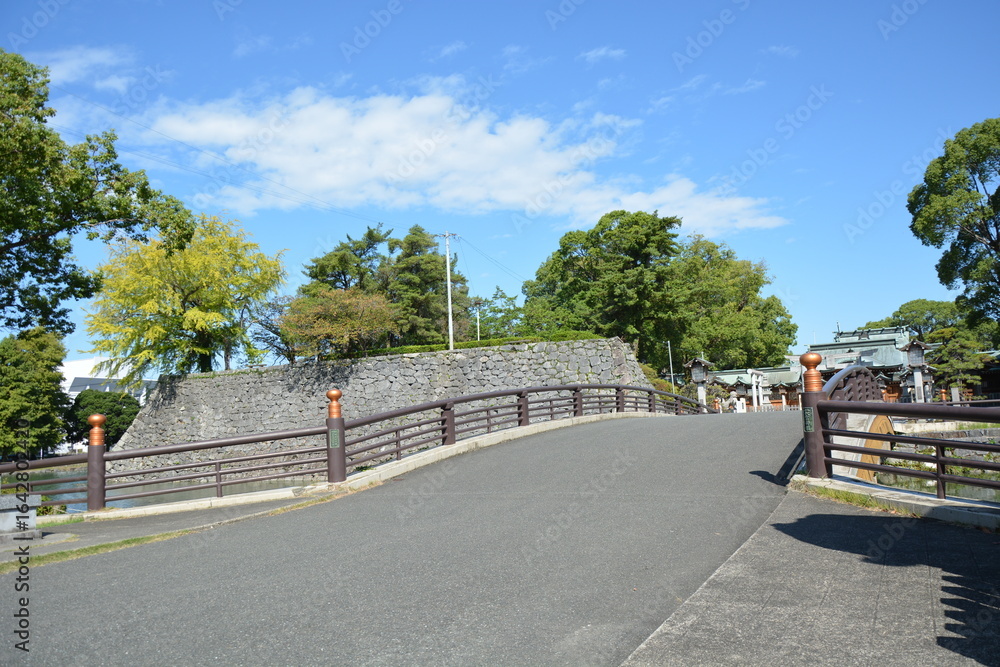 Fototapeta premium 熊本県の八代城跡の風景（続百名城）