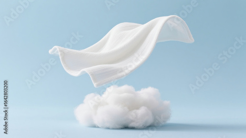 Floating cotton fabric with cotton combination lightweight concept