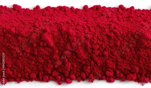 Close-up of vibrant red powder
