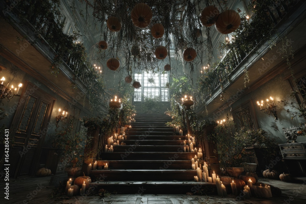 Obraz premium Grand, ornate mansion interior