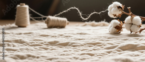 Flat cotton fabric and cotton raw materials