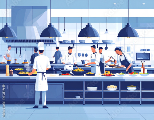 worker in the kitchen