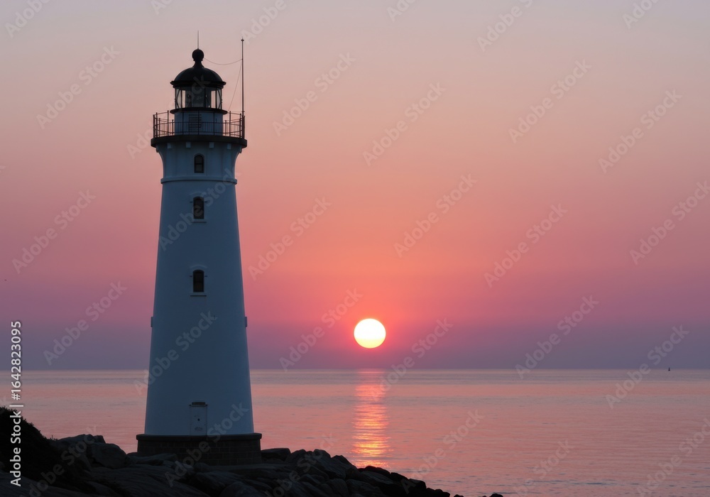 Lighthouse at Sunset Lighthouse at Sunset