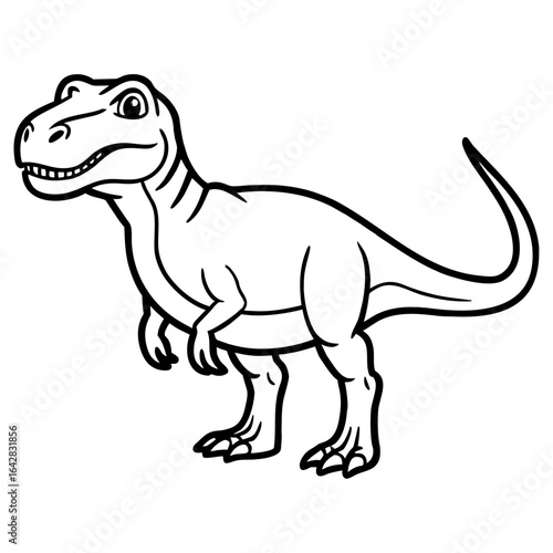 Velociraptor dinosaur isolated on white background