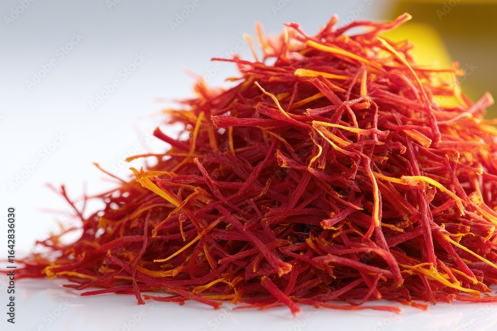 Fototapeta premium Pile of vibrant saffron threads (1)