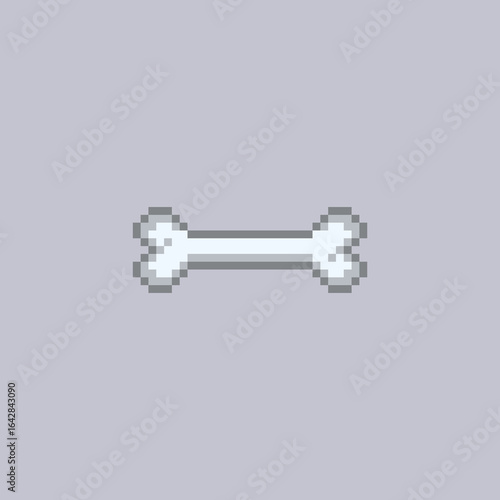 bone in pixel art style