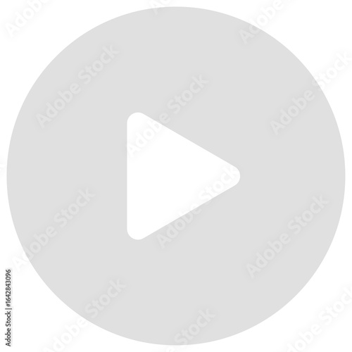 Round play button icons on transparent Background, png.