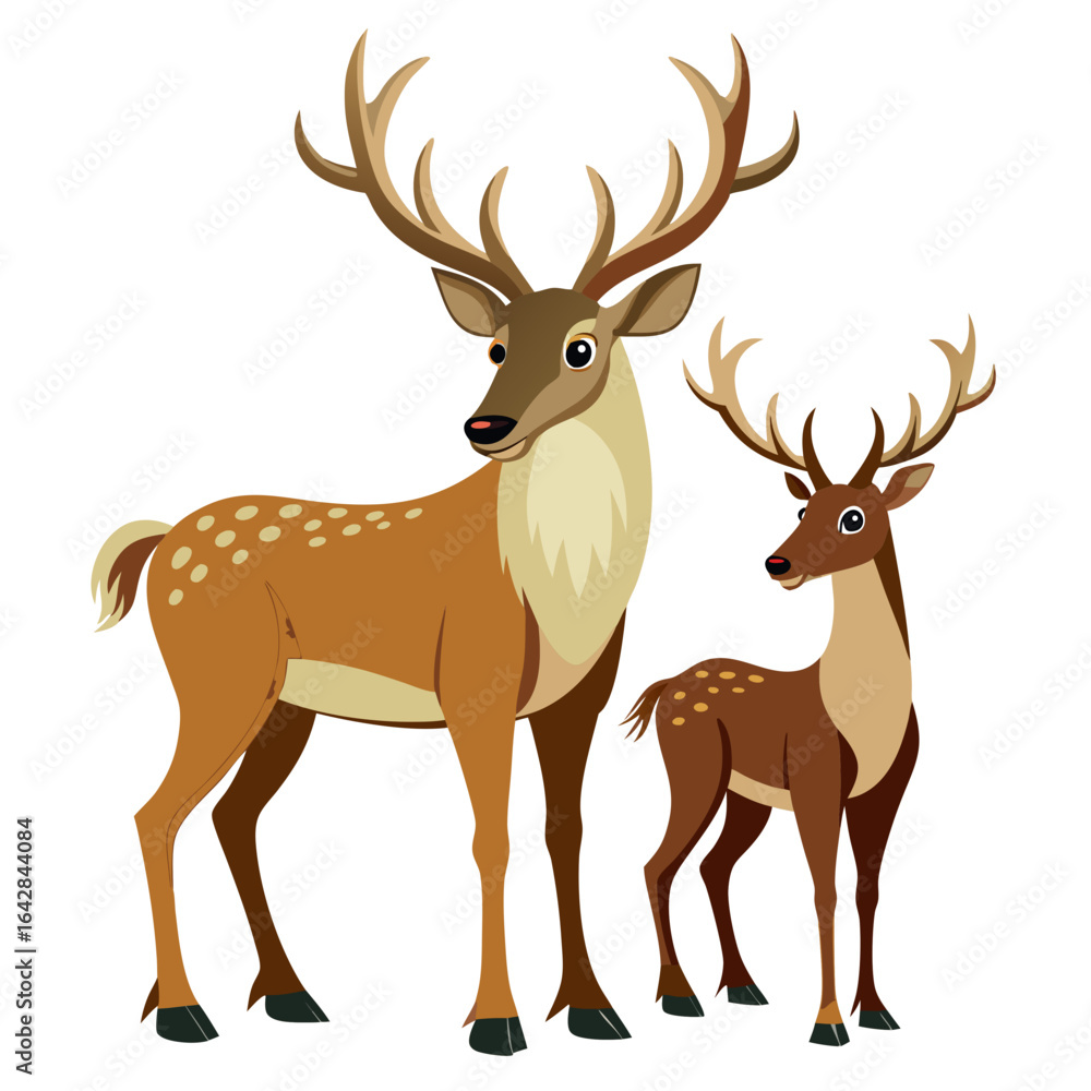 Fototapeta premium deer vector illustration