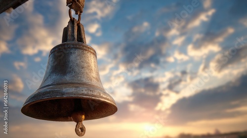Wallpaper Mural Antique bell against a sunset sky Torontodigital.ca