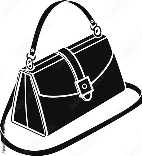 vector illustration of handbag