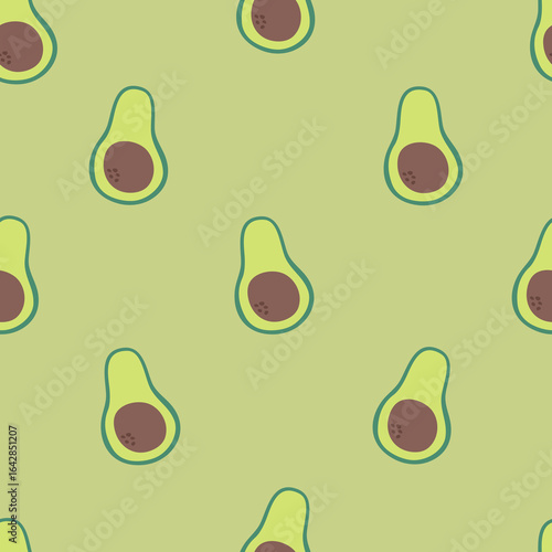 avocado background seamless pattern 