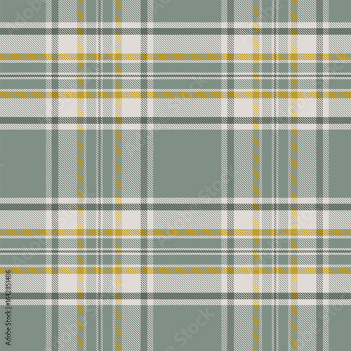 Grey royal Stewart seamless tartan plaid pattern design.