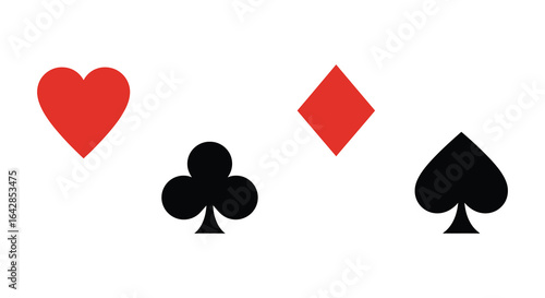 Playing Card Suits Hearts Diamonds Clubs Spades