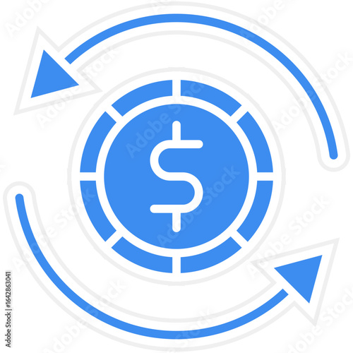 Dollar Exchange icon style