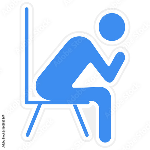 Loneliness icon style
