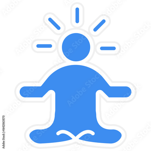 Meditation icon style