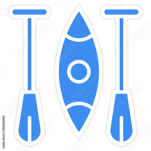 Kayaking icon style