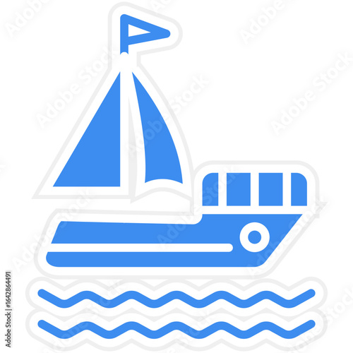 Sailing icon style
