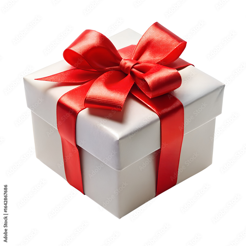 Fototapeta premium gift box isolated on white