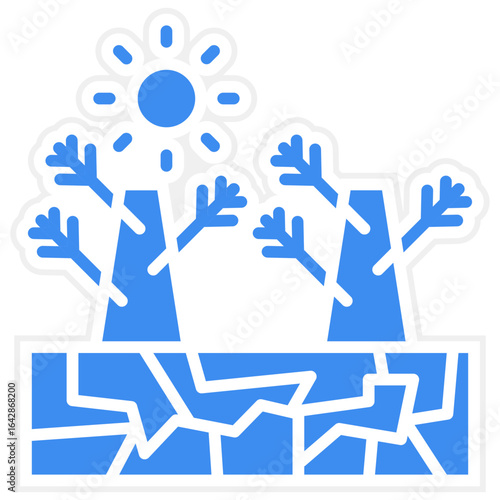 Drought icon style