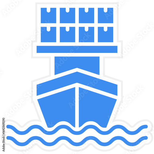 Cargo Ship icon style