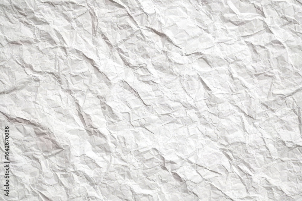Obraz premium Textured white crumpled paper