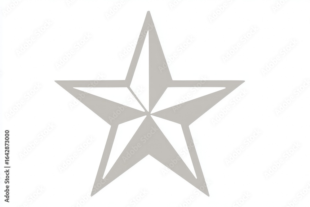 Obraz premium Simple Grey Star Design
