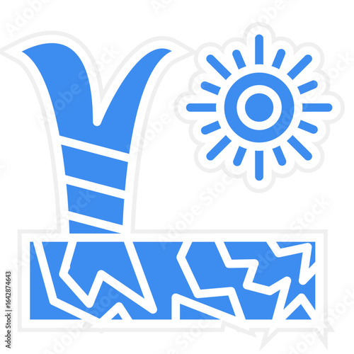 Drought icon style
