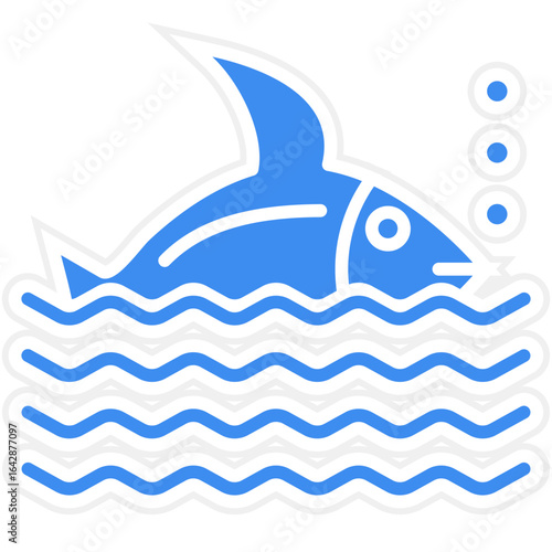 Fish Vector Icon Style