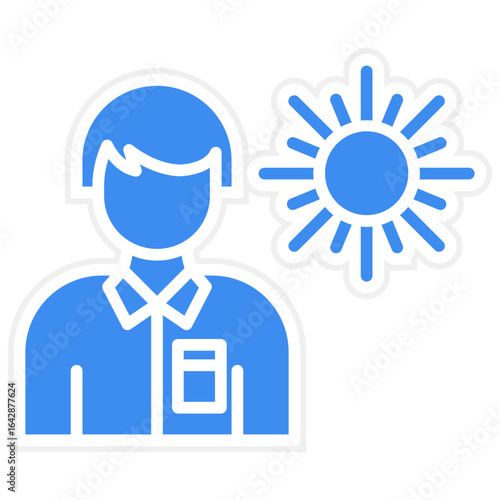 Tanning Addiction Vector Icon Style