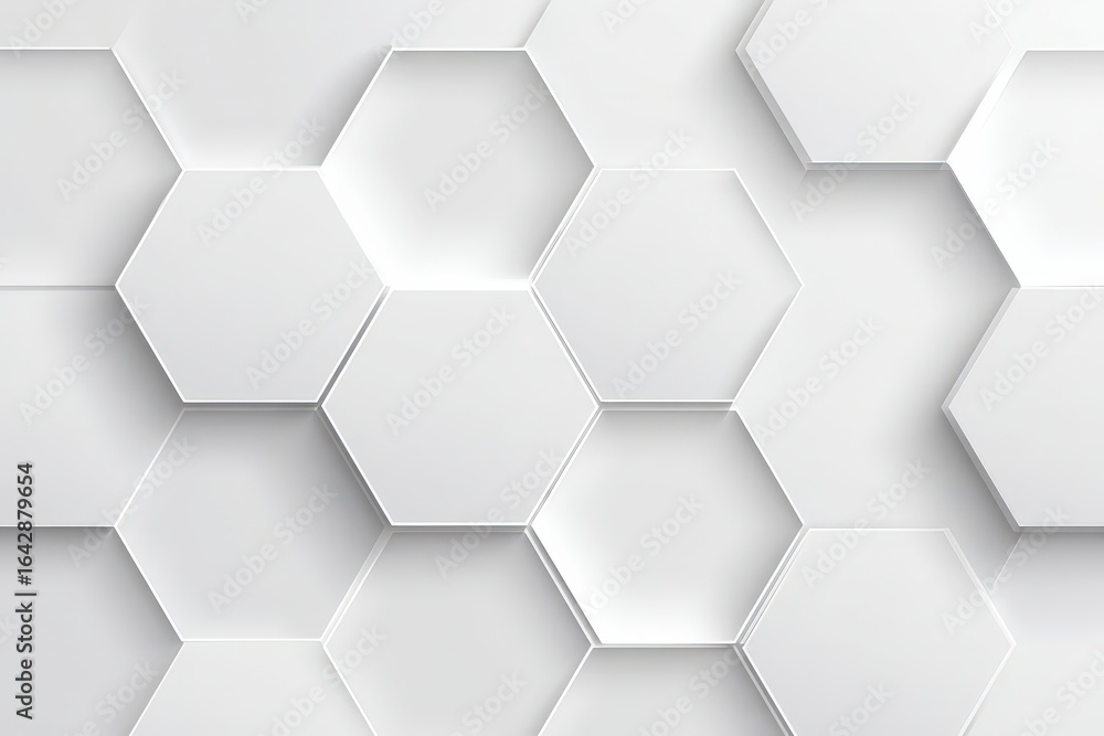 Fototapeta premium Abstract Geometric Hexagon Pattern Background