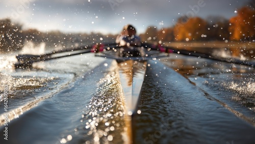 Rowing team on a lake (1)