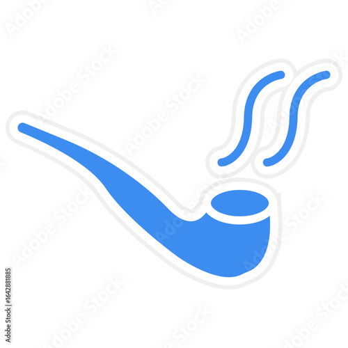 Smoking Pipe Vector Icon Style