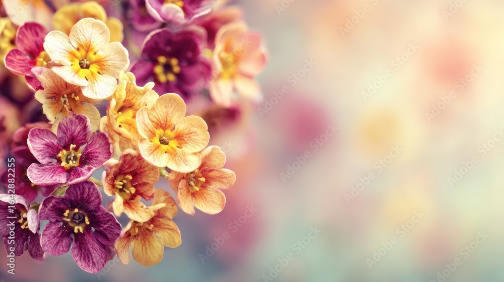 Fototapeta premium Colorful Spring Bouquet Closeup