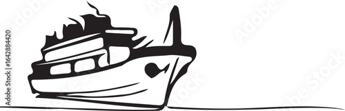 Sailboat isolated icon design style. Illustration of transportation icon. Cartoon vector illustration isolated object sailing boat