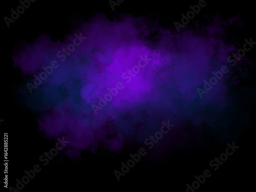 Purple smoke on black background	
