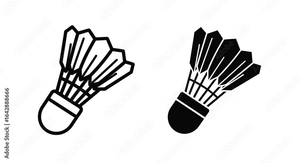 Obraz premium Shuttlecock Icon