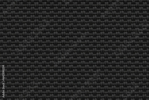 Wallpaper Mural Closeup view of a dark gray woven fabric texture with a repeating geometric pattern, showcasing the intricate weave of fibers Torontodigital.ca