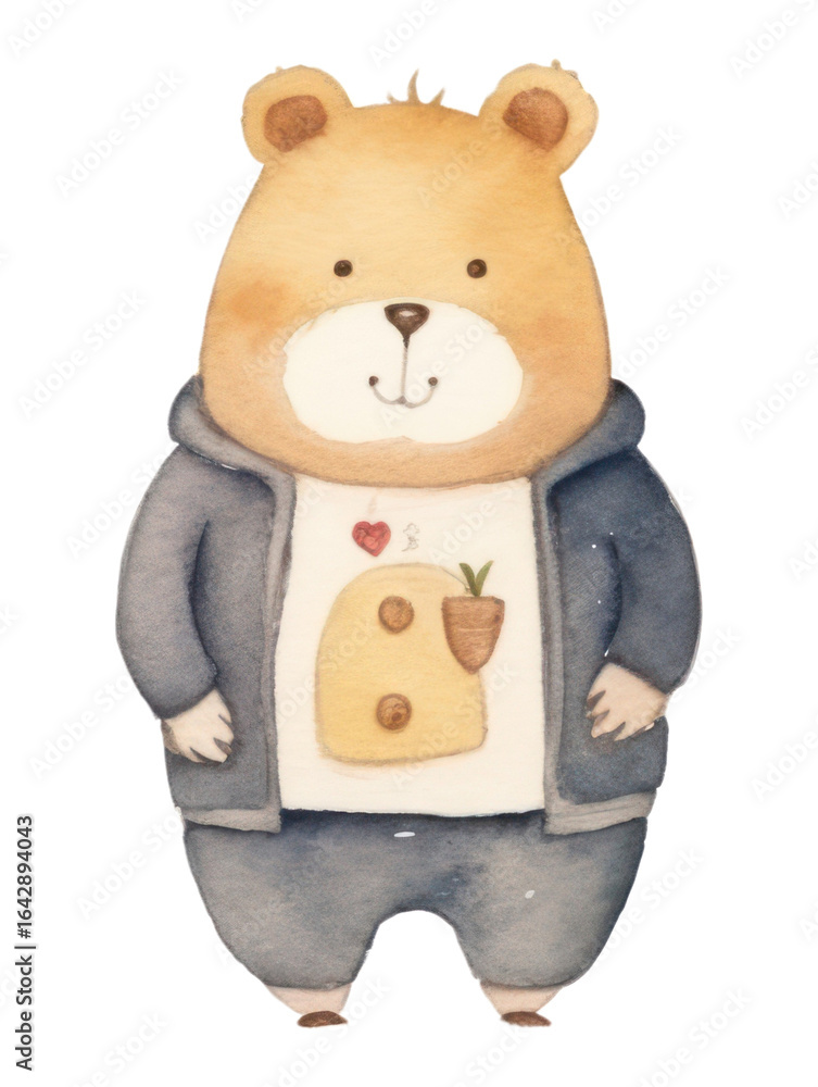 Fototapeta premium PNG Mammal bear toy anthropomorphic.
