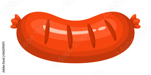 Vector illustration of Sausage on transparent background