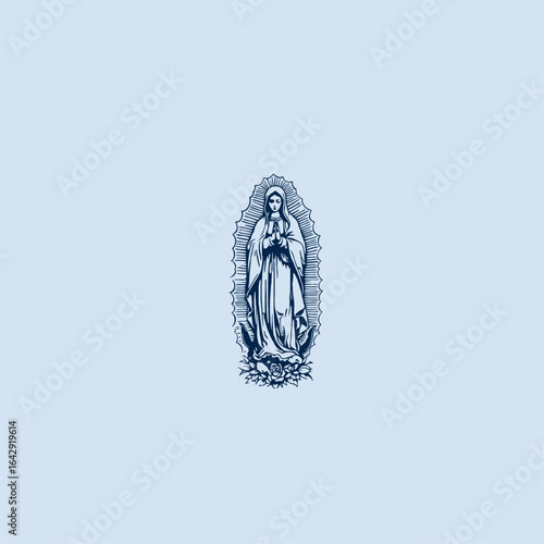 THESE HIGH QUALITY MOTHER MARIA VECTOR FOR USING VARIOUS TYPES OF DESIGN WORKS LIKE T-SHIRT, LOGO, TATTOO AND HOME WALL DESIGN
