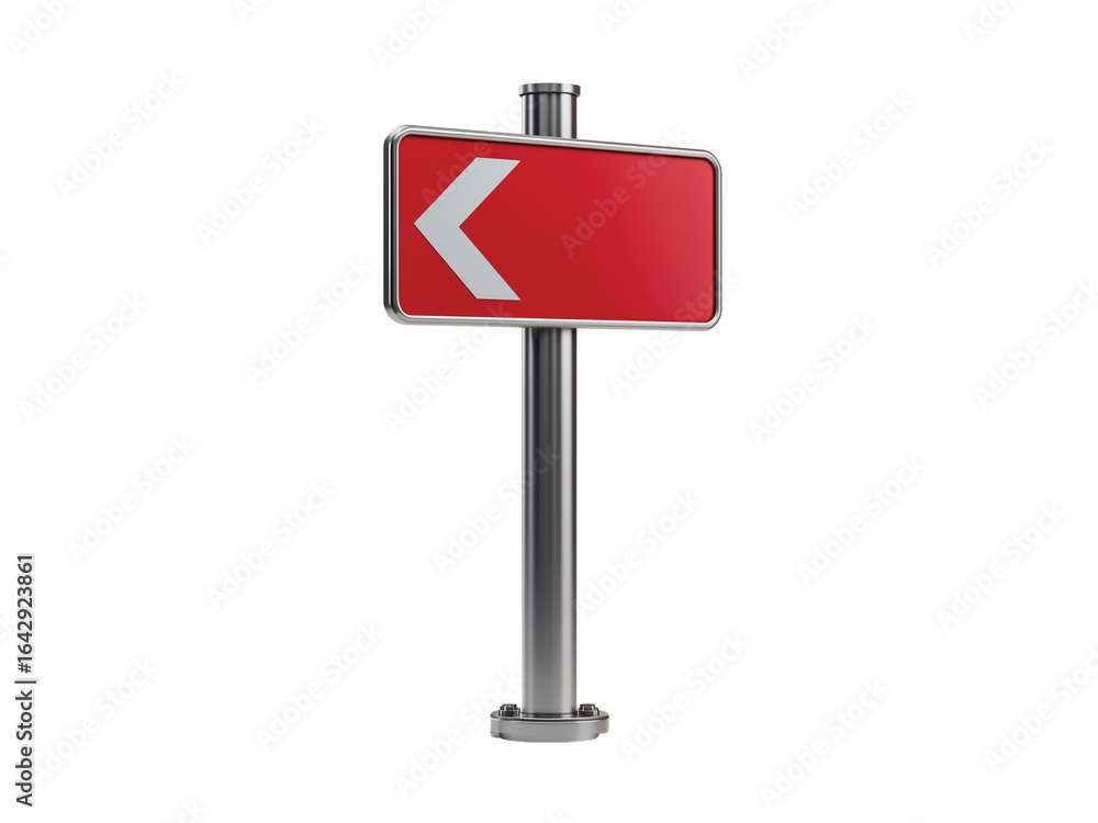 arrow sign on a metal post isolated on transparent background png arrow sign on a metal post isolated on transparent background png