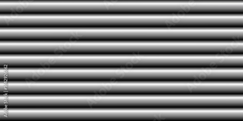 Realistic metal pipes vector background, horizontally set silver, grey bars set as a backdrop scene.  