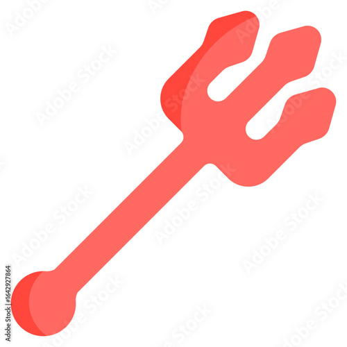trident icon with flat style. Suitable for website design, logo, app and UI. Based on the size of the icon in general, so it can be reduced.