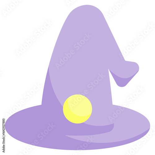 witch hat icon with flat style. Suitable for website design, logo, app and UI. Based on the size of the icon in general, so it can be reduced.