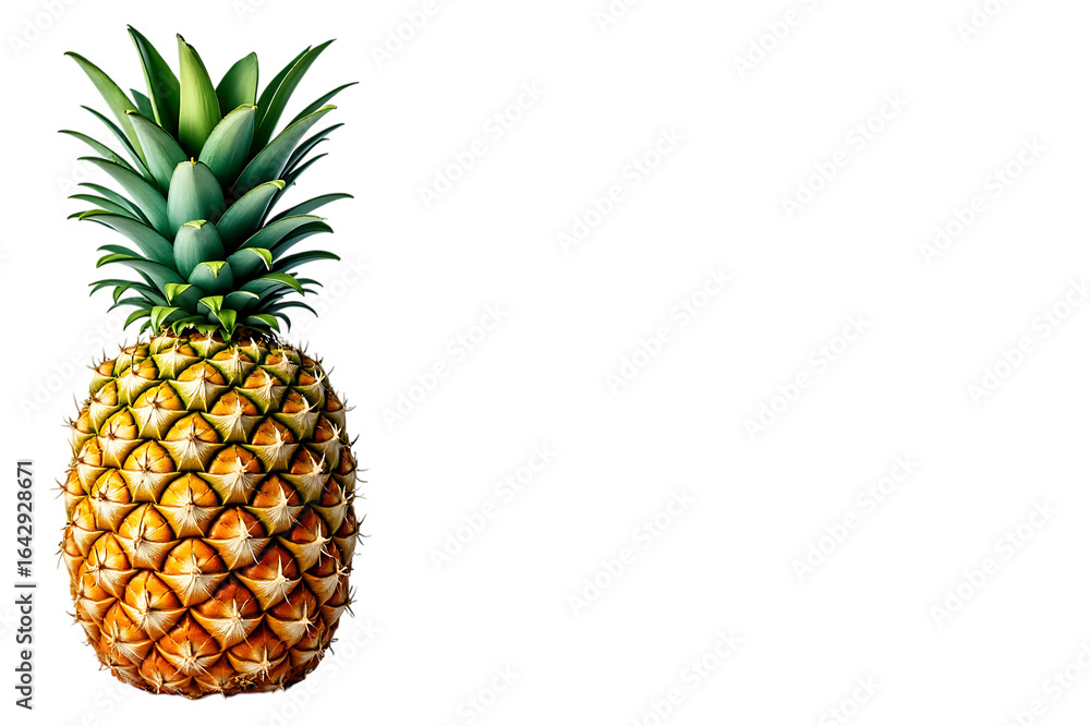 Fototapeta premium Fresh pineapple isolated on white background
