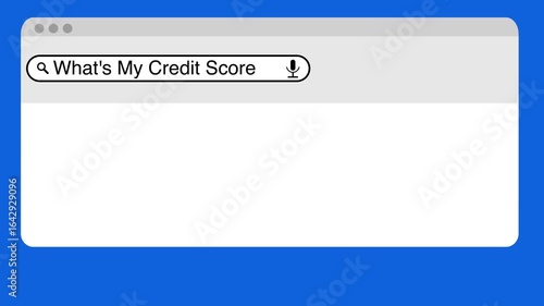 Wallpaper Mural Searching for What's My Credit Score on the Internet, animated search results Torontodigital.ca
