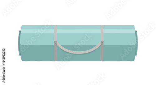 Professional builder or engineer character in a hard hat holding architectural plans. Vector illustration of a construction worker.