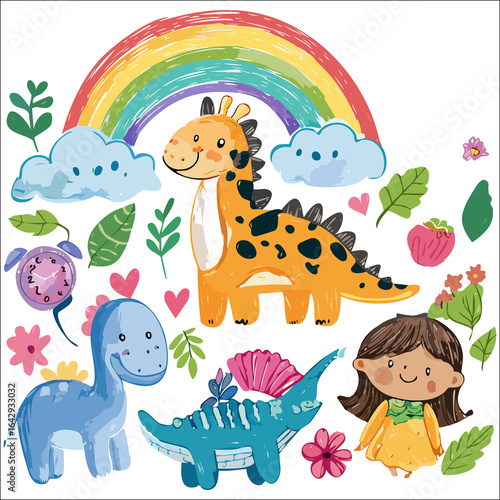 Canvas Print animals in the park